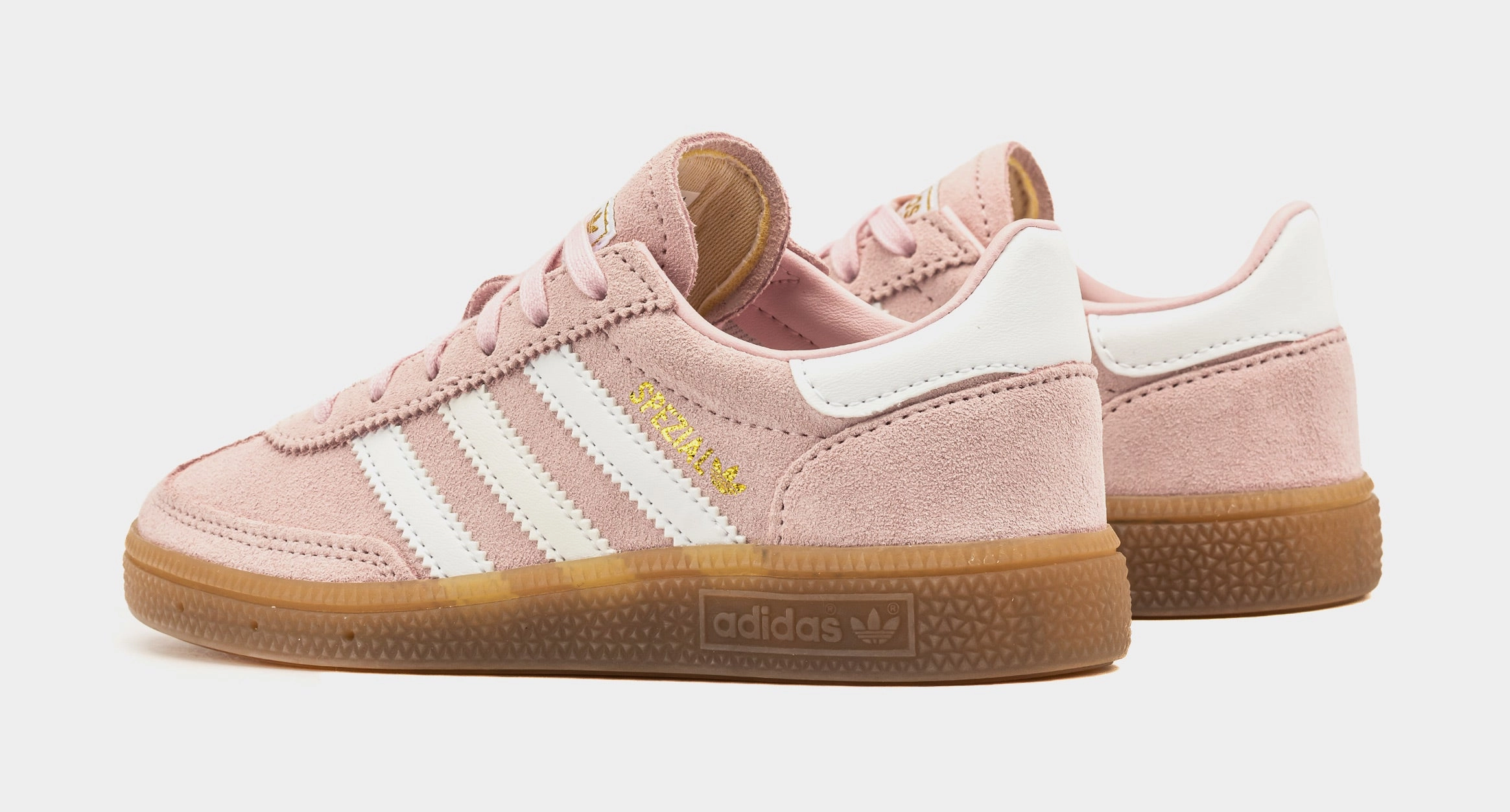 Handball Spezial Preschool Lifestyle Shoes (Pink/White) Retro gym-inspired shoes