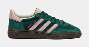 Handball Spezial Velvet Womens Lifestyle Shoes (Green/Pink) Adidas Handball Spezial low-top lifestyle shoes