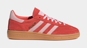 Handball Spezial Womens Lifestyle Shoe (Collegiate Orange/Cream White/Gum) Adidas Handball Spezial low-top lifestyle shoes