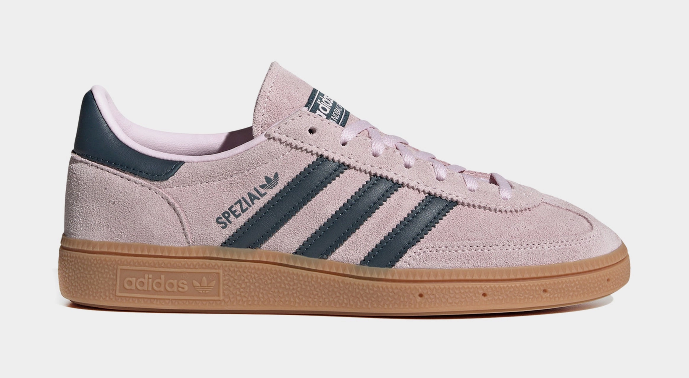 Handball Spezial Womens Lifestyle Shoes (Clear Pink/Arctic Night/Gum) Adidas Handball Spezial low-top lifestyle shoes