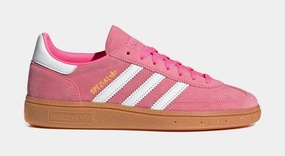 Handball Spezial Womens Lifestyle Shoes (Lucid Pink/White/Gold Metallic) Adidas Handball Spezial low-top lifestyle shoes