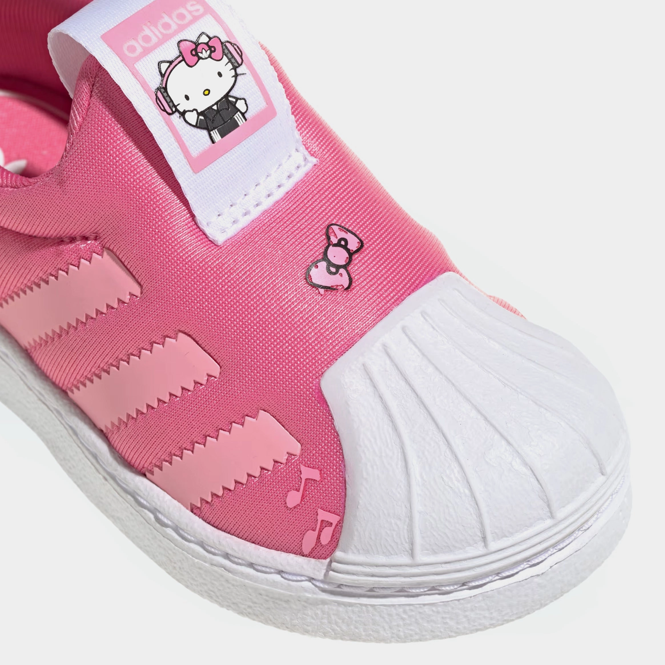 Hello Kitty & Friends Superstar 360 Infant Toddler Lifestyle Shoes (Pink Fusion/Cloud White/Bliss Pink) Shell toe urban sneakers