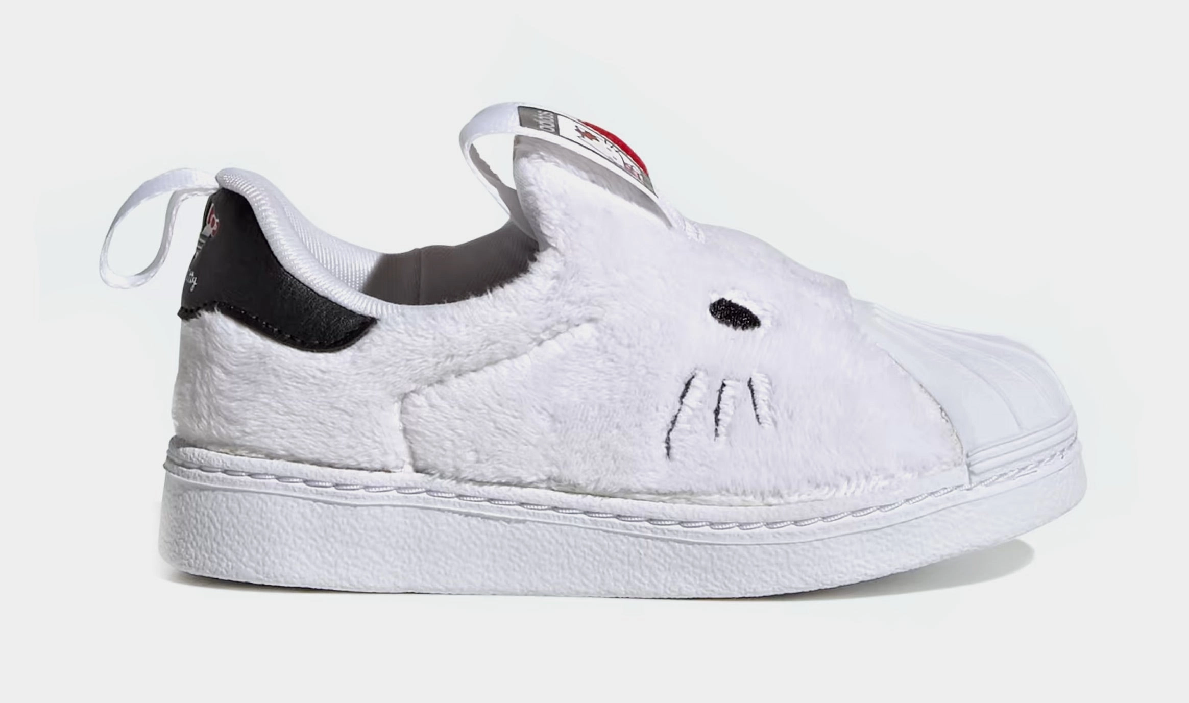 Hello Kitty Superstar 360 Infant Toddler Lifestyle Shoes (White) Adidas Superstar shell-toe sneakers with timeless appeal