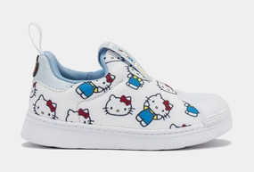 Hello Kitty x Superstar 360 Infant Toddler Lifestyle Shoes (White/Blue) Adidas Superstar shell-toe sneakers with timeless appeal