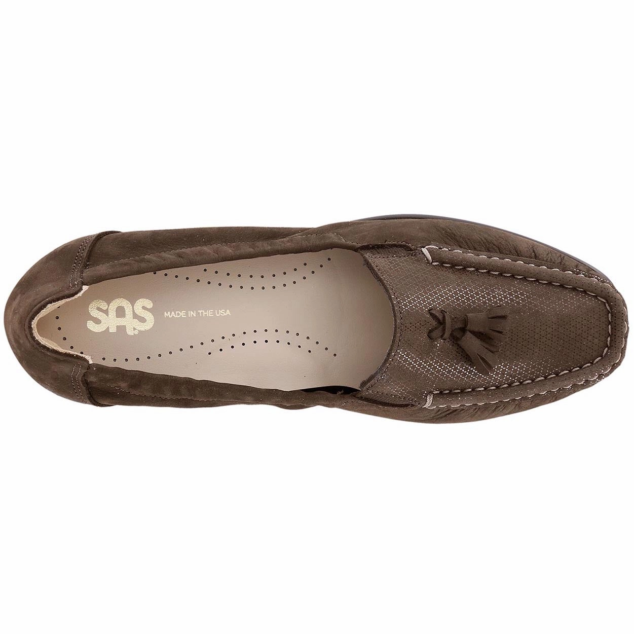 Hope - Brown Turf SAS orthopedic comfort shoes