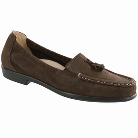 Hope - Brown Turf SAS comfort walking shoes with supportive build