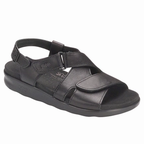 Huggy - Black SAS comfort walking shoes with supportive build