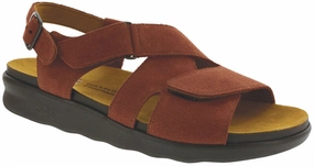 Huggy - Rust SAS comfort walking shoes with supportive build