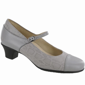 Isabel - Grigio Snake SAS comfort walking shoes with supportive build