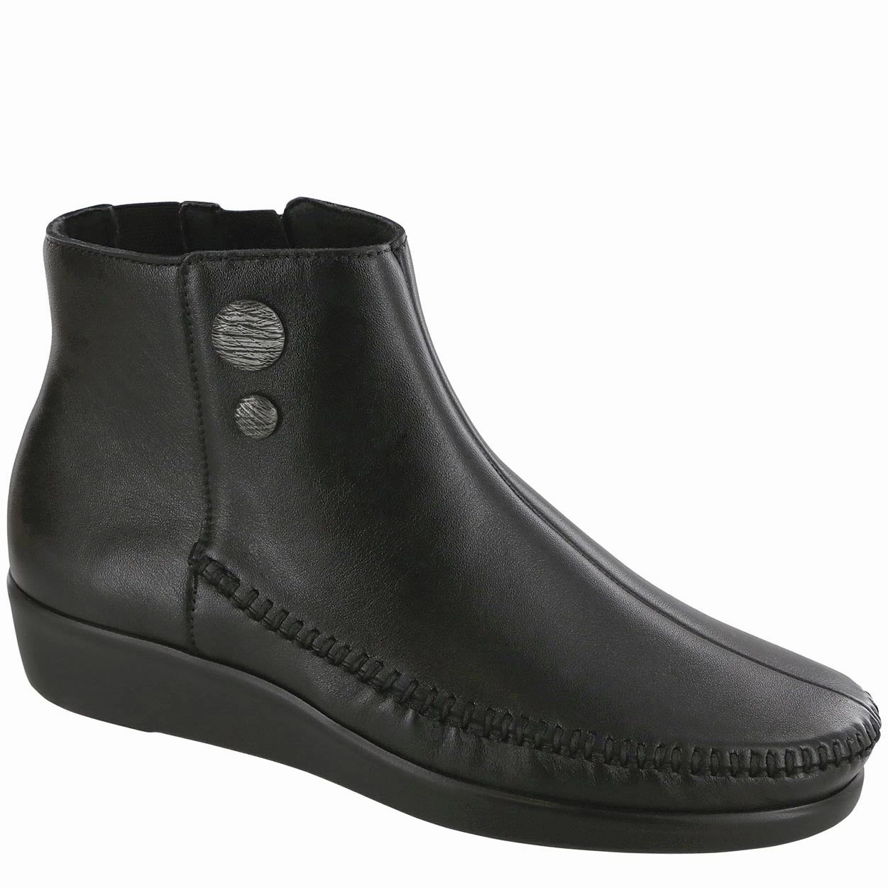 Jade - Black SAS comfort walking shoes with supportive build