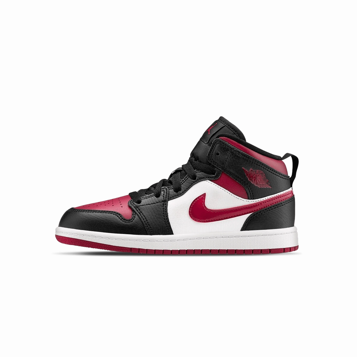 Jordan 1 Mid PS 'Bred Toe' Air Jordan 1 Mid versatile shoes for daily wear