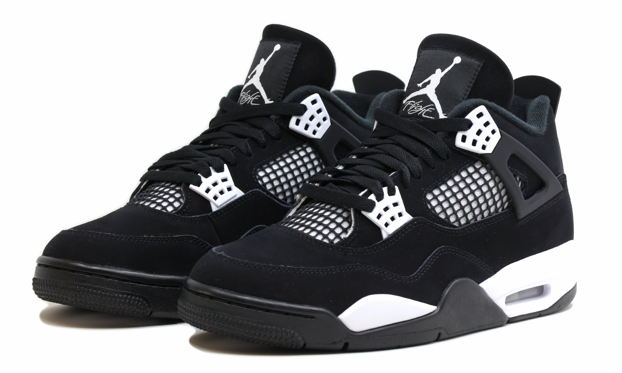 Jordan 4 Retro White Thunder Stitched midsole lifestyle shoes