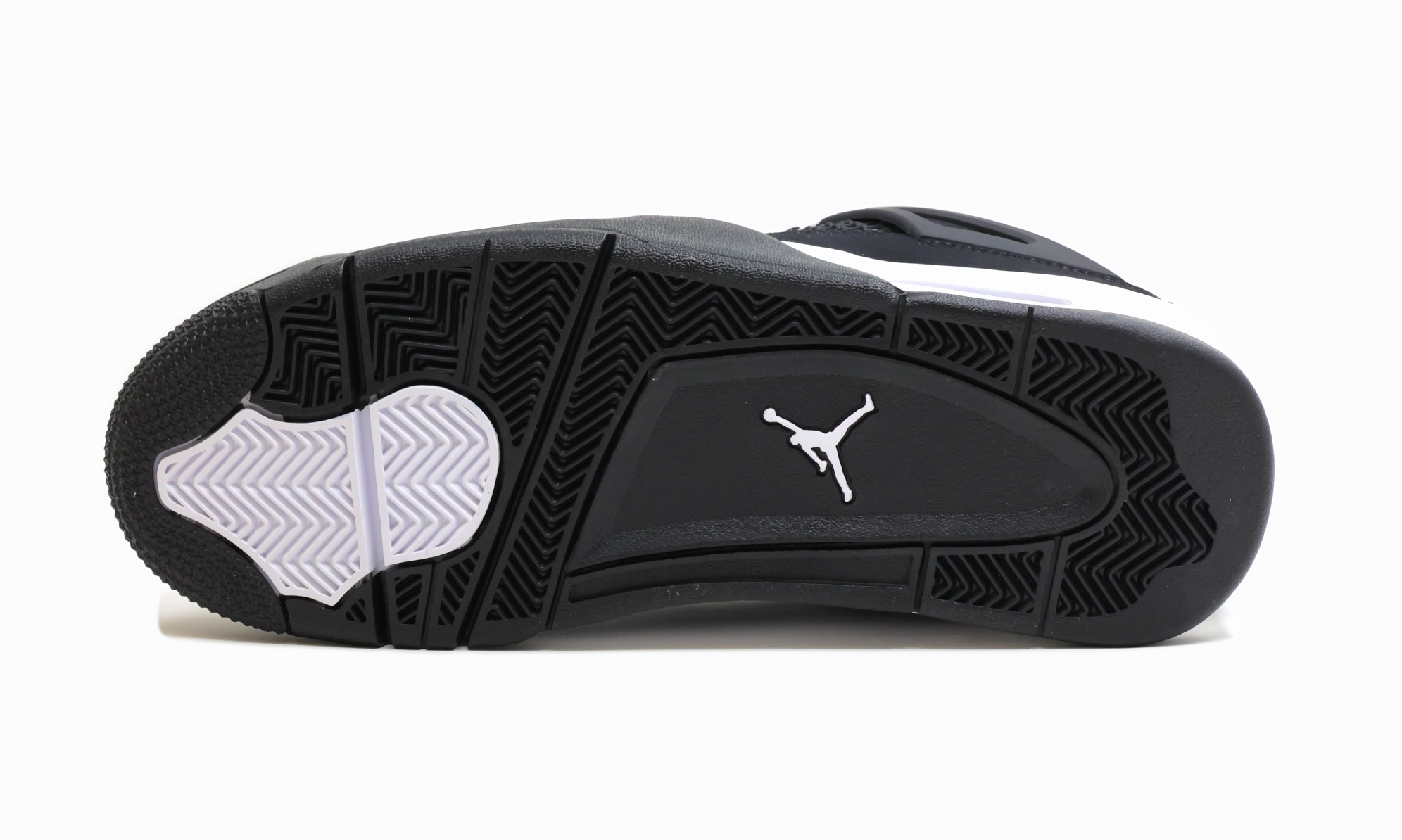 Jordan 4 Retro White Thunder Stitched midsole lifestyle shoes