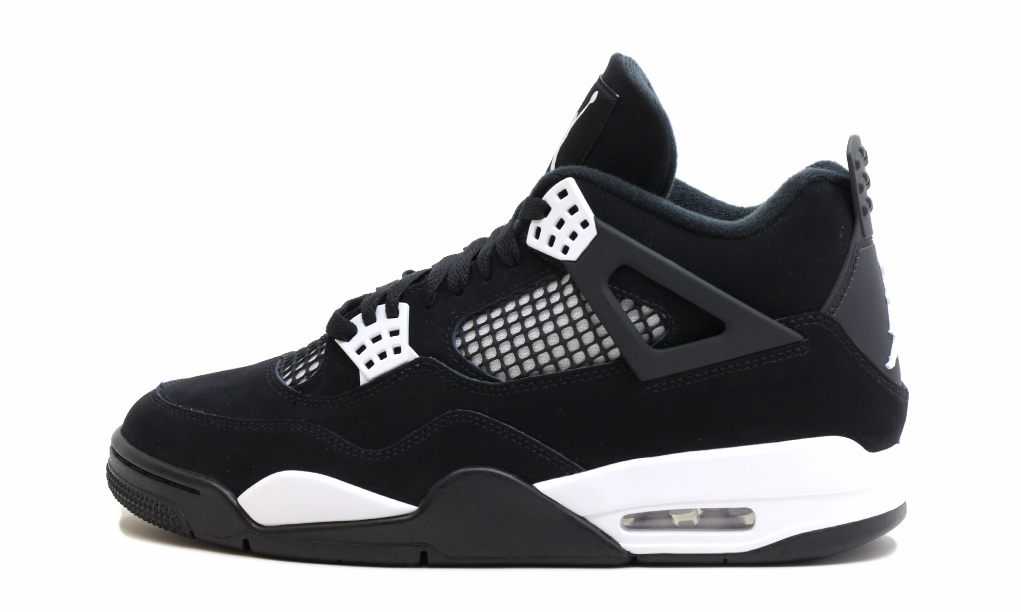 Jordan 4 Retro White Thunder Stitched midsole lifestyle shoes