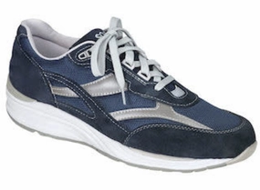 Journey Mesh - Blue SAS comfort walking shoes with supportive build