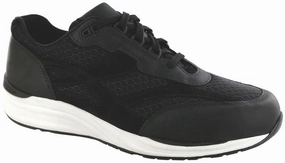Journey Mesh - Nova Black SAS comfort walking shoes with supportive build