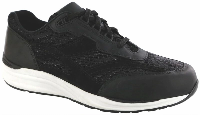 Journey Mesh - Nova Black SAS comfort walking shoes with supportive build