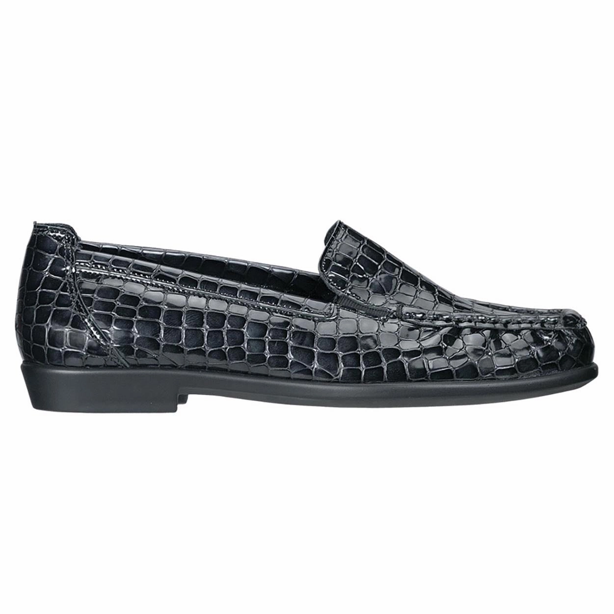 Joy - Black Croc SAS orthopedic comfort shoes