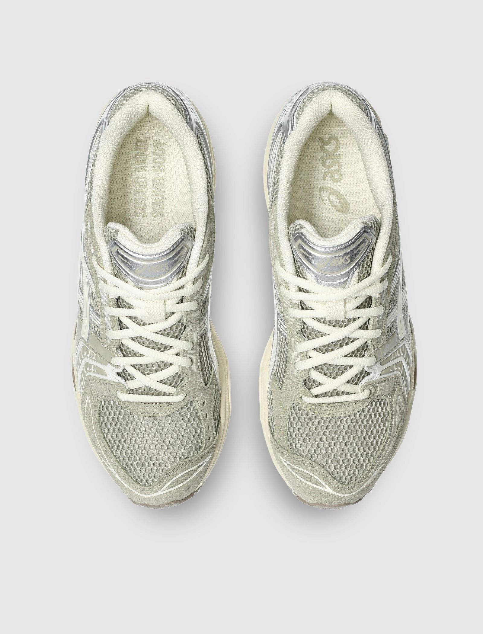 JULIANA SALAZAR GEL KAYANO 14 "EUCALYPTUS/VANILLA ICE" Modern running sneakers