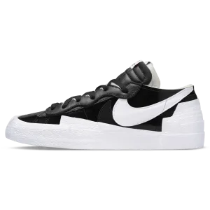 Kaws x sacai x Nike Blazer Low 'Black Patent' nike sacai collaboration stylish sneakers