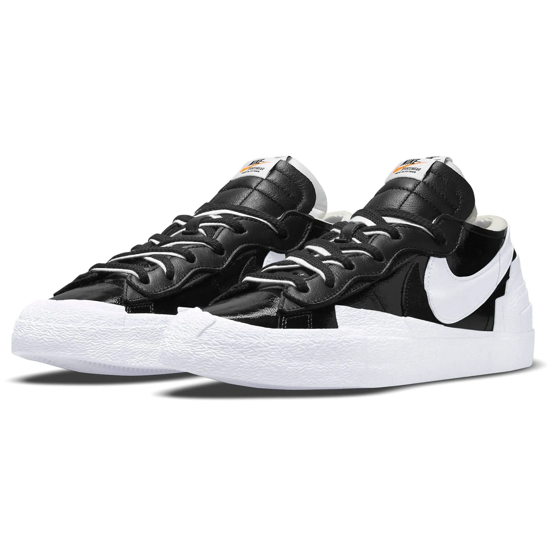 Kaws x sacai x Nike Blazer Low 'Black Patent' Sacai collaboration