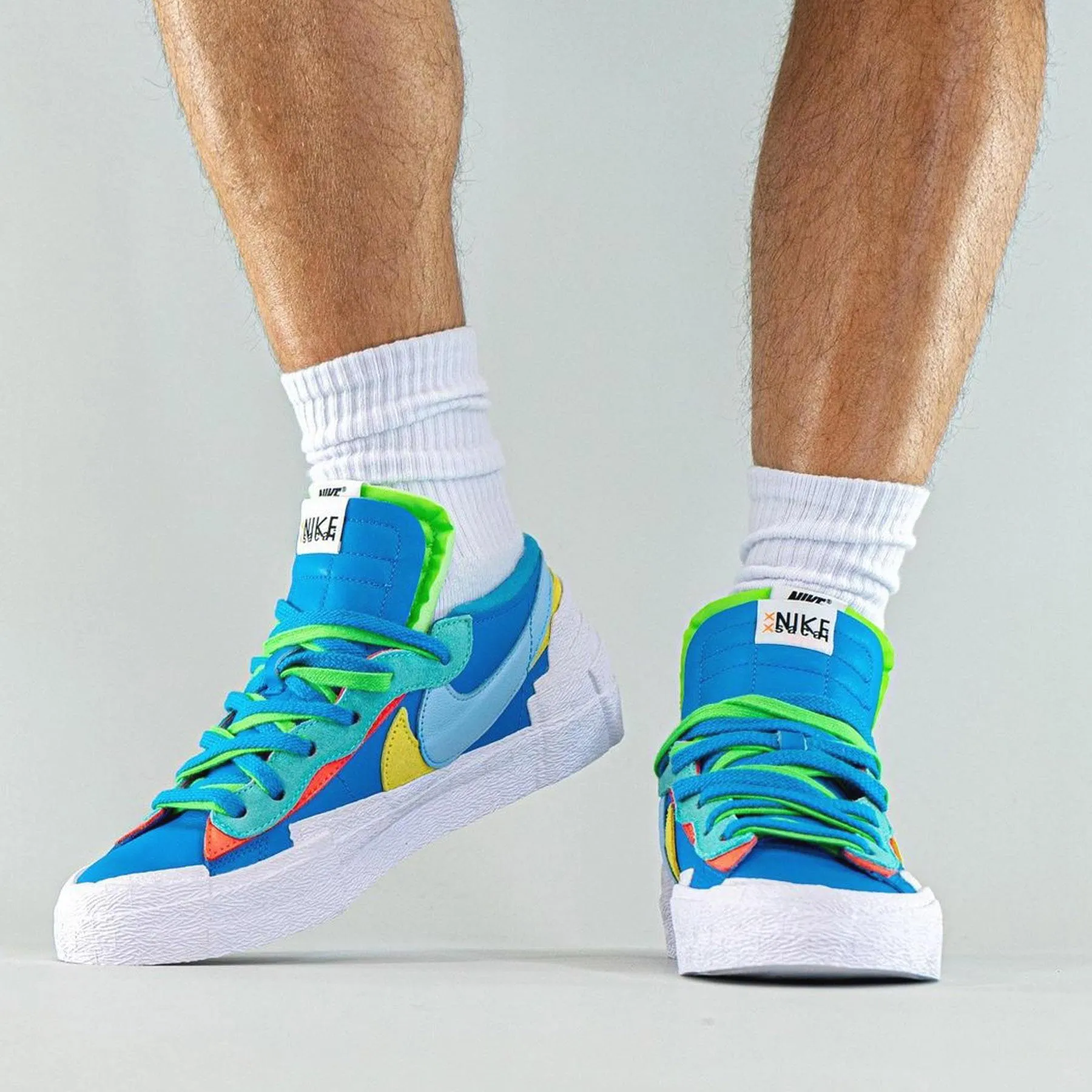 KAWS x sacai x Nike Blazer Low Neptune Blue Sacai collaboration