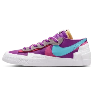 KAWS x sacai x Nike Blazer Low 'Purple Dusk' nike sacai collaboration stylish sneakers