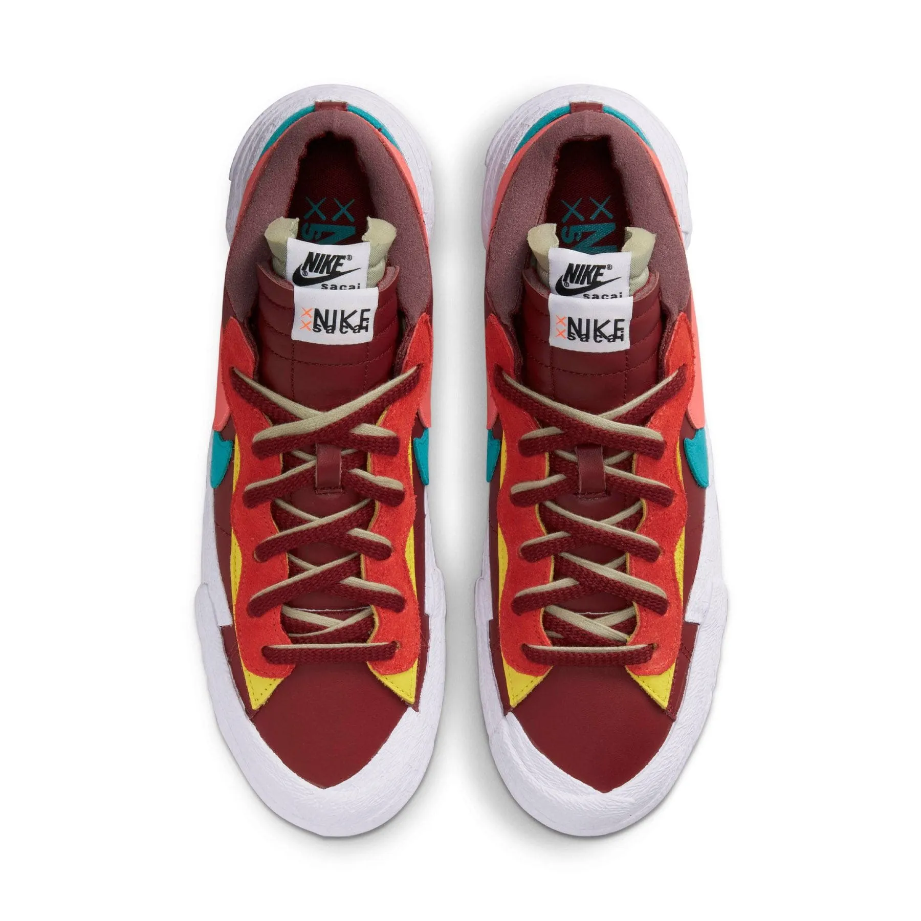 KAWS x sacai x Nike Blazer Low Team Red Sacai collaboration