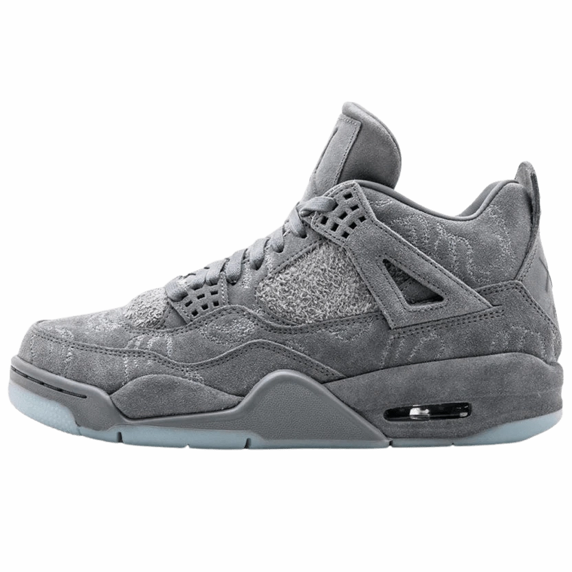 KAWS x Air Jordan 4 Retro 'Cool Grey & White' Air Jordan 4 bold sneakers with athletic edge