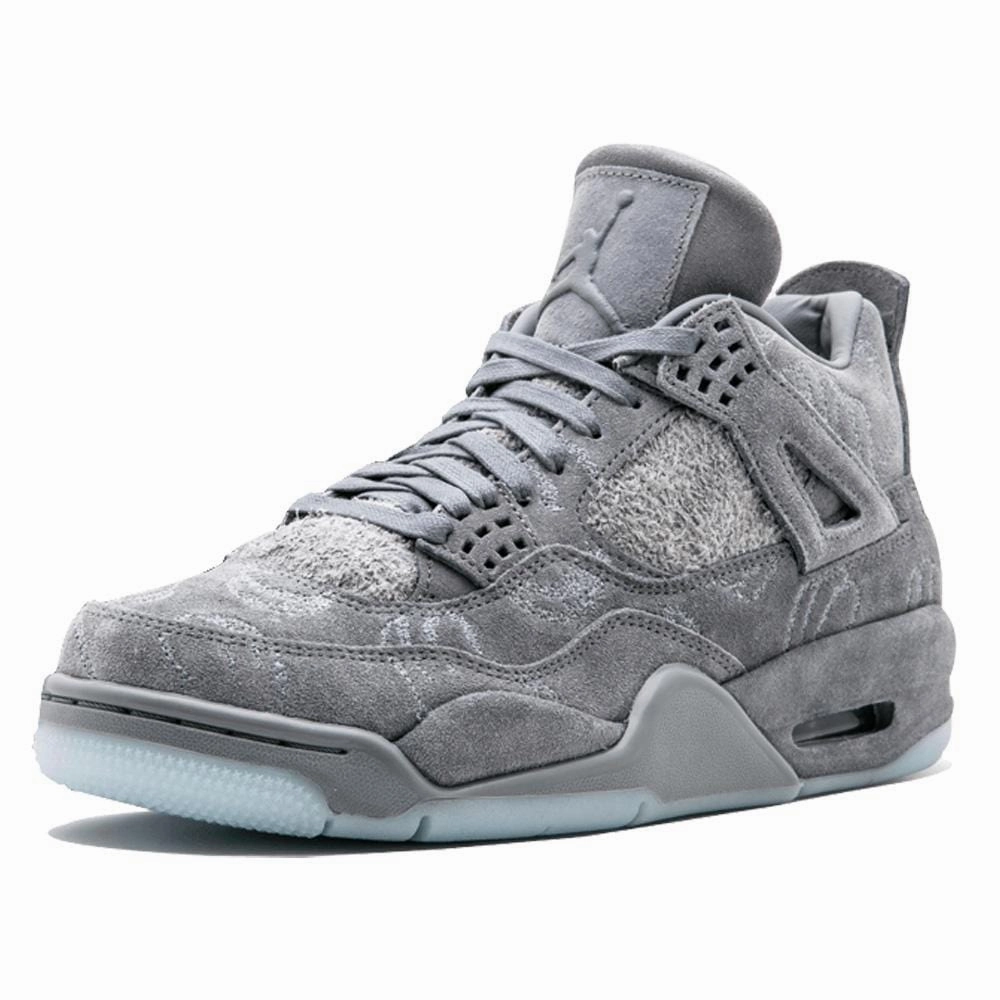 KAWS x Air Jordan 4 Retro 'Cool Grey & White' Air Jordan 4 retro basketball sneakers