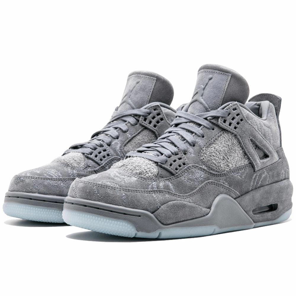 KAWS x Air Jordan 4 Retro 'Cool Grey & White' Air Jordan 4 retro basketball sneakers