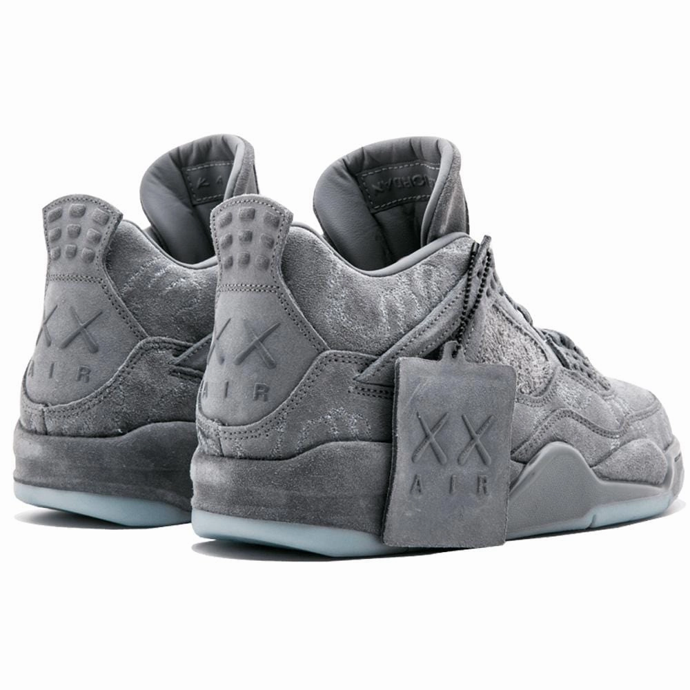 KAWS x Air Jordan 4 Retro 'Cool Grey & White' Air Jordan 4 retro basketball sneakers