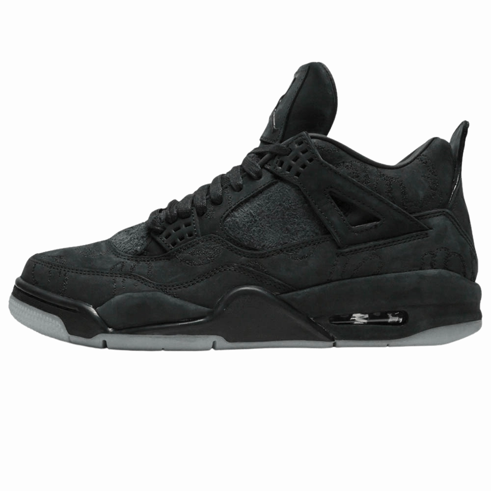 KAWS x Air Jordan 4 Retro Black Air Jordan 4 bold sneakers with athletic edge