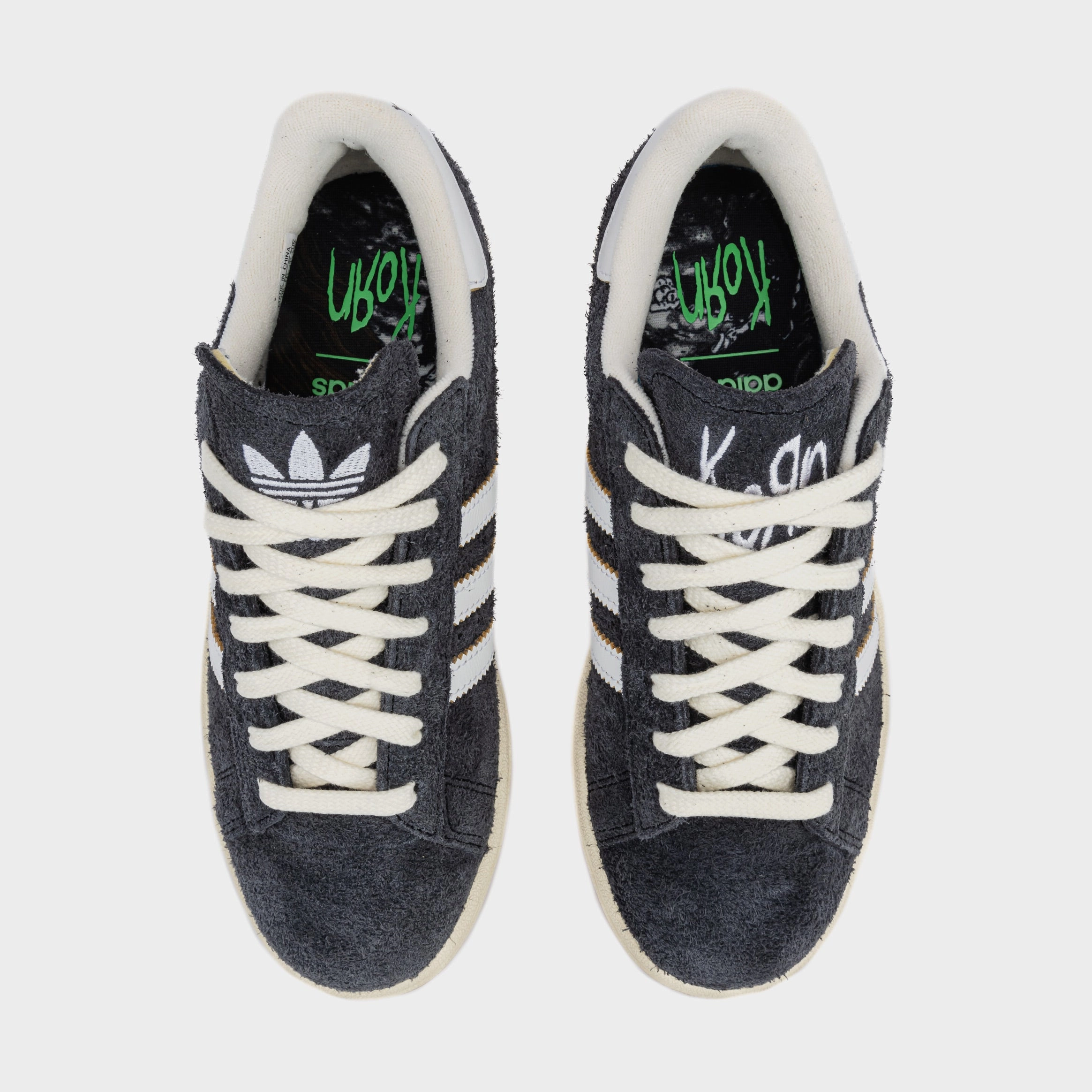 Korn Campus 2.0 Mens Lifestyle Shoes (Carbon/Off White) Classic suede trainers