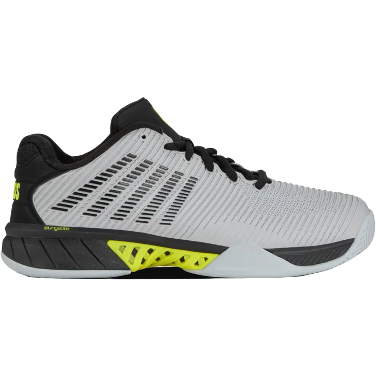 KSwiss Hypercourt Express 2 Grey/Black Men's Shoe - 06613-022 Shoes K Swiss Men