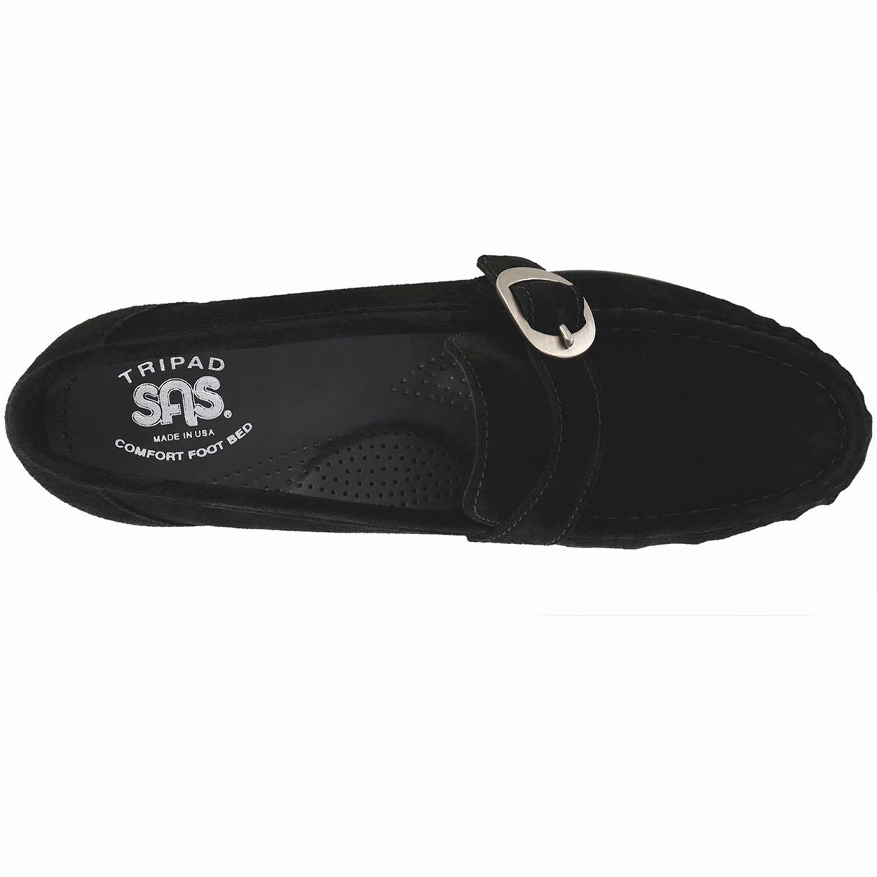 Lara - Black Suede SAS orthopedic comfort shoes