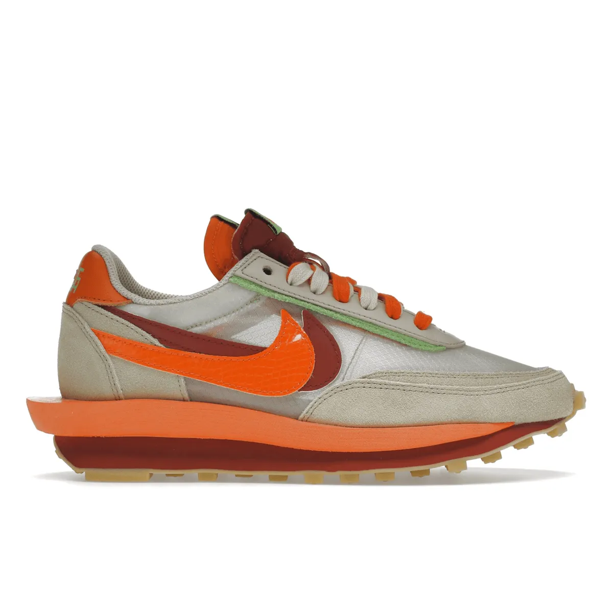 LD Waffle X Sacai X CLOT Net Orange Blaze nike x sacai innovative hybrid design shoes