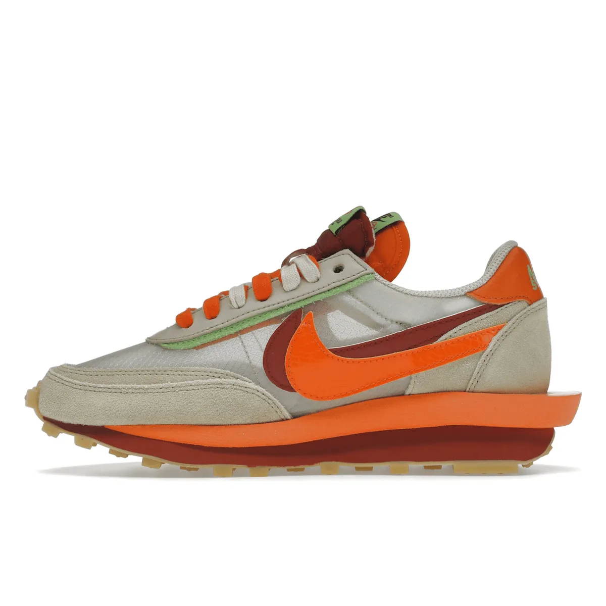 LD Waffle X Sacai X CLOT Net Orange Blaze Nike X Sacai Edition