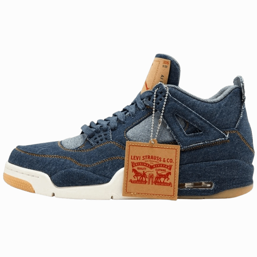 Levis x Air Jordan 4 Retro "Navy" Air Jordan 4 bold sneakers with athletic edge