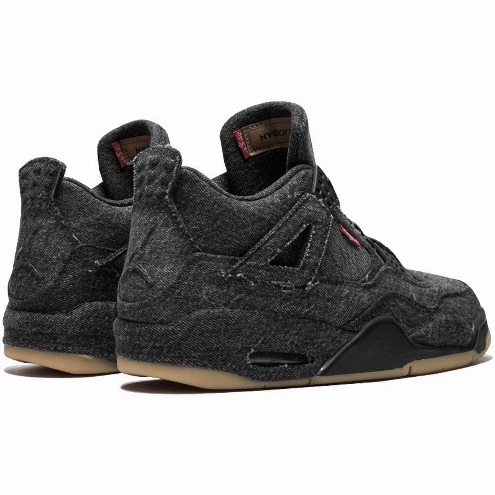 Levis x Nike Air Jordan 4 Black Air Jordan 4 retro basketball sneakers