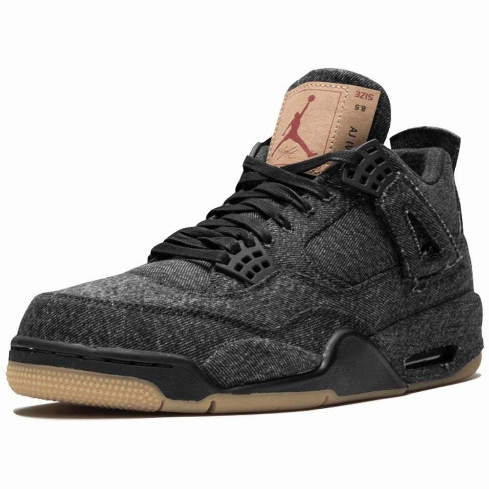 Levis x Nike Air Jordan 4 Black Air Jordan 4 retro basketball sneakers