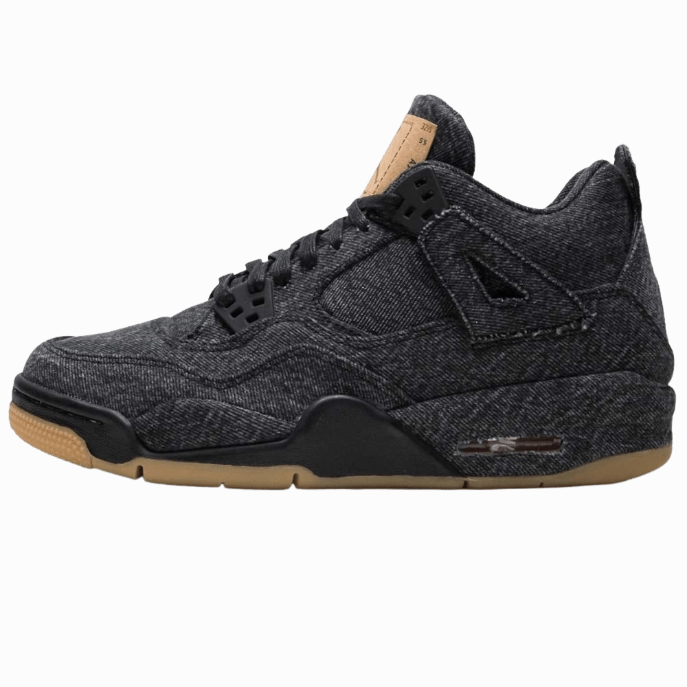 Levis x Nike Air Jordan 4 GS Black Air Jordan 4 bold sneakers with athletic edge