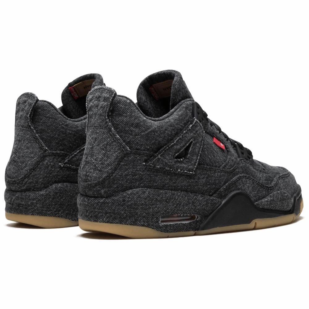 Levis x Nike Air Jordan 4 GS Black Air Jordan 4 retro basketball sneakers
