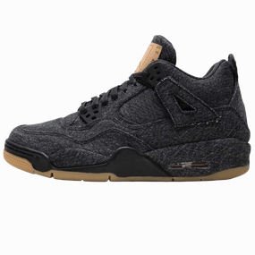 Levis x Nike Air Jordan 4 GS Black Air Jordan 4 bold sneakers with athletic edge