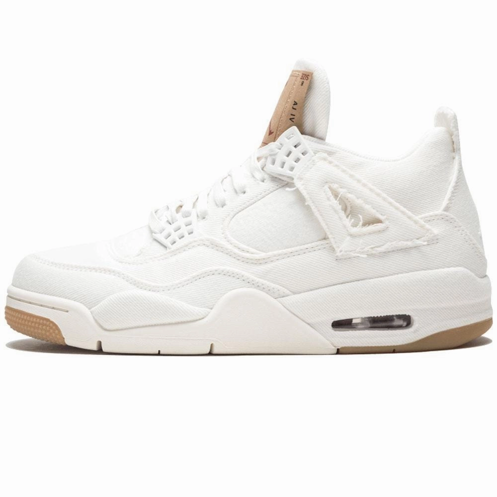 Levis x Nike Air Jordan 4 White Air Jordan 4 retro basketball sneakers