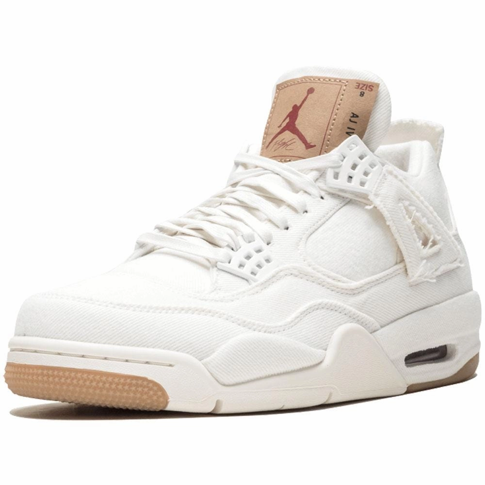 Levis x Nike Air Jordan 4 White Air Jordan 4 retro basketball sneakers
