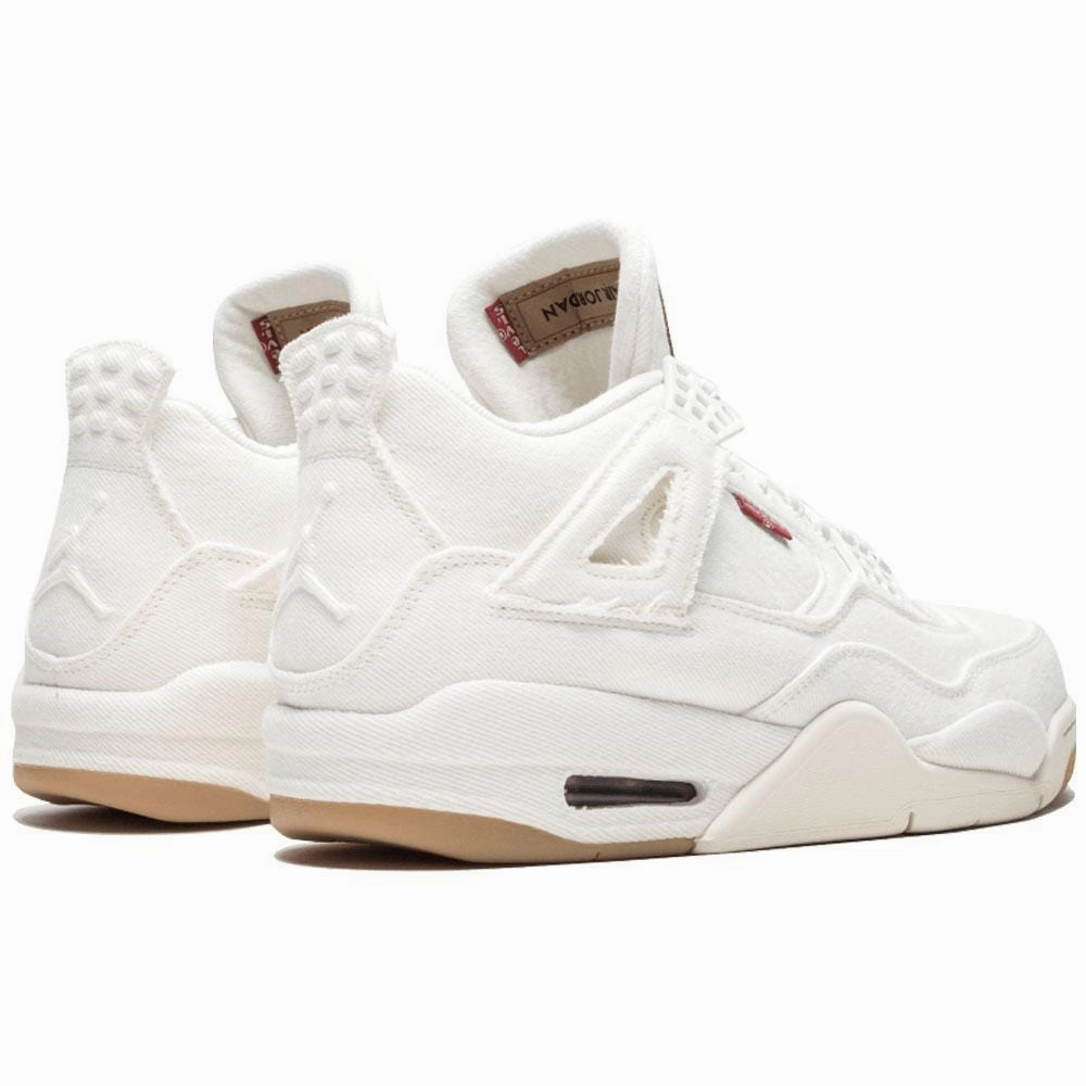 Levis x Nike Air Jordan 4 White Air Jordan 4 retro basketball sneakers