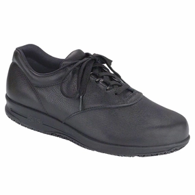 Liberty - Black SAS comfort walking shoes with supportive build