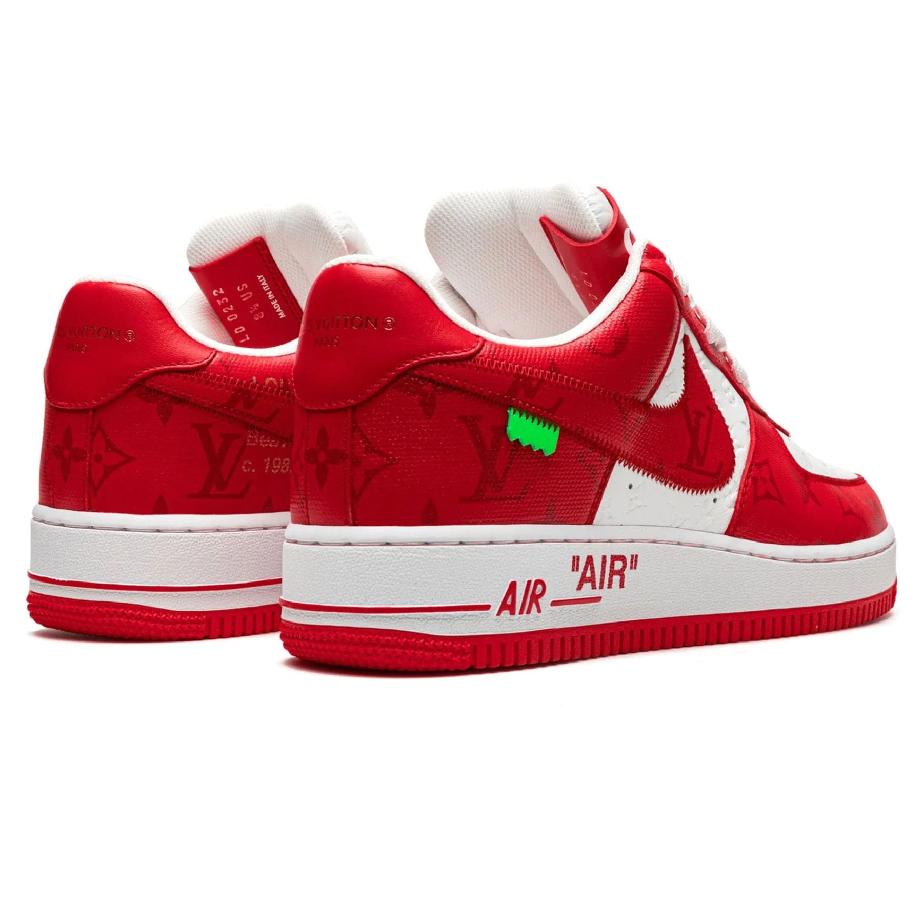 Louis Vuitton Nike Air Force 1 Low By Virgil Abloh White Comet Red Nike Air Force 1 low-top sneakers