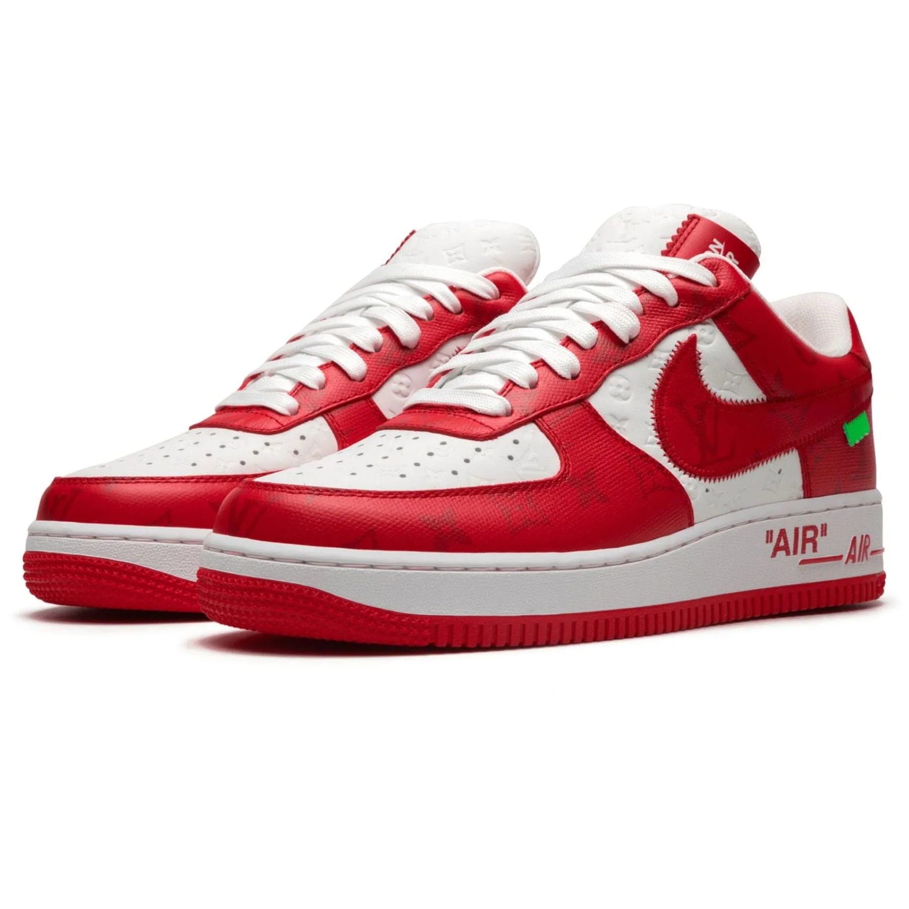 Louis Vuitton Nike Air Force 1 Low By Virgil Abloh White Comet Red Nike Air Force 1 low-top sneakers